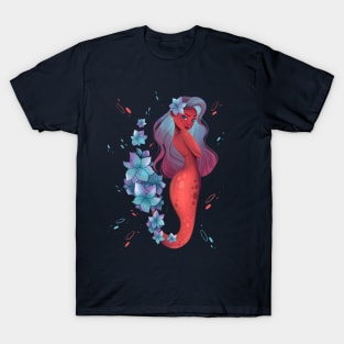 Floral Mermaid T-Shirt